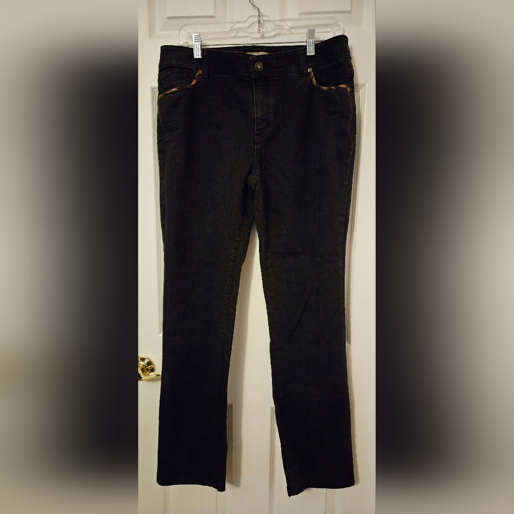 Chicco size 1.5 Jeans with Leopard prints trim on pockets